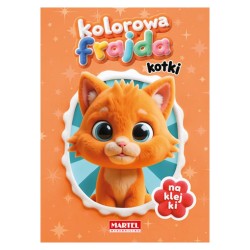 520392 KOLOROWANKA Z NAKLEJKAMI KOLOROWA FRAJDA. KOTKI MARTEL