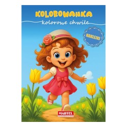 520453 KOLOROWANKA Z NAKLEJKAMI KOLOROWE CHWILE MARTEL