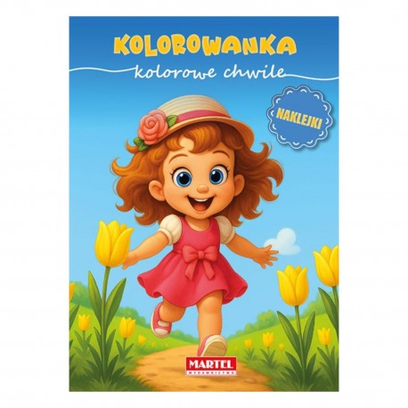 520453 KOLOROWANKA Z NAKLEJKAMI KOLOROWE CHWILE MARTEL