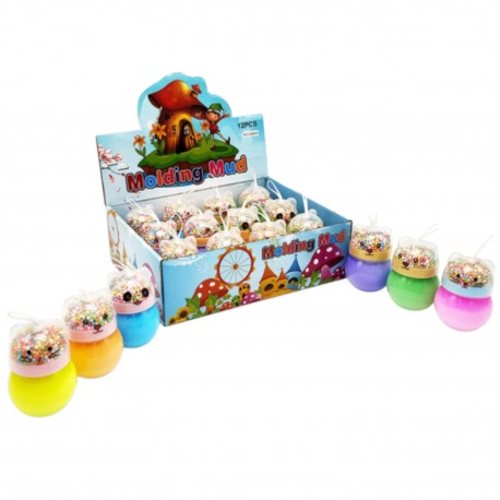 445888 MASA GLUT GADŻET ŻELOWY SLIME MIŚ Z KULKAMI BIGTOYS