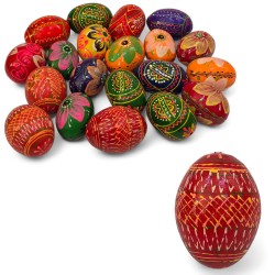 DREWNIANE JAJKO PISANKA