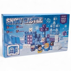 476089 KLOCKI MAGNETYCZNE KREATYWNE SZEŚCIANY PIKSELE 114 KLOCKÓW 3D LODOWA KRAINA PEGAZ