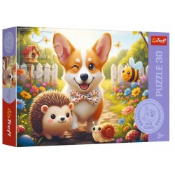 18347 TREFL PUZZLE 30 el. DZIEŃ Z CORGIM