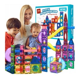 853044 KLOCKI MAGNETYCZNE TOR KULKOWY KULODROM 100 ELEMENTÓW ANEK