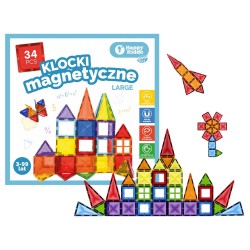 853815 KLOCKI MAGNETYCZNE KONSTRUKCYJNE LARGE 34 EL WERSJA PODRÓŻNA ANEK