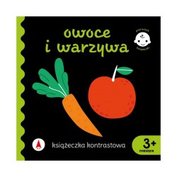 076622 OWOCE I WARZYWA. KSIĄŻECZKA KONTRASTOWA SKRZAT