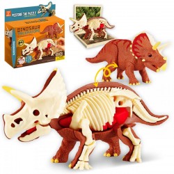 117665 DINOZAUR ZE SZKIELETEM DO SKŁADANIA TRICERATOPS TRIFOX