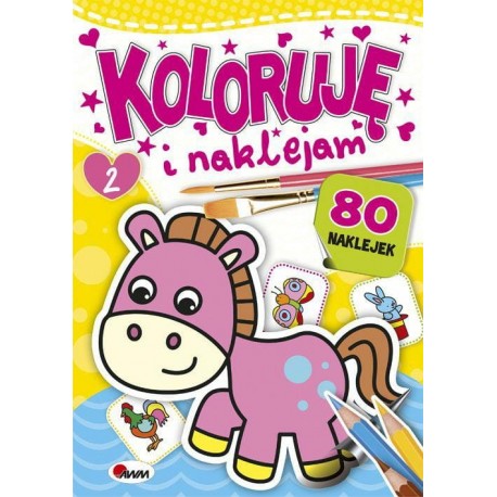 810500 KOLOROWANKA MALOWANKA KOLORUJĘ I NAKLEJAM 2 MOREX