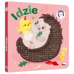 813273 RYMOWANKI DOTYKANKI IDZIE JEŻ KSIĄŻKA SENSORYCZNA MOREX