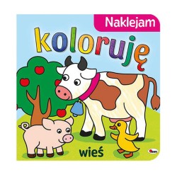 814966 KOLOROWANKA Z NAKLEJKAMI NAKLEJAM KOLORUJĘ WIEŚ MOREX