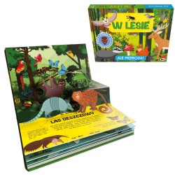 815505 ALE PRZYRODA W LESIE KARTONOWA KSIĄŻKA PRZESTRZENNA DLA DZIECI O LESIE I PRZYRODZIE MOREX