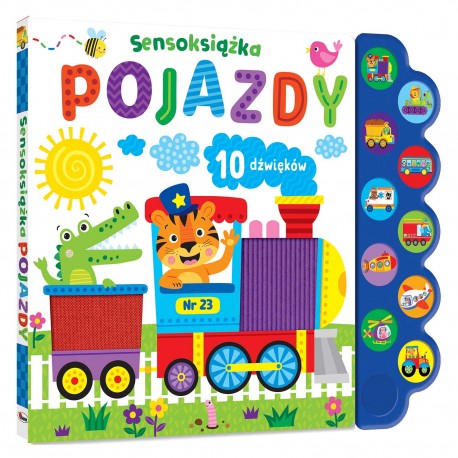 815857 SENSOKSIĄŻKA POJAZDY KSIĄŻKA DŹWIĘKOWA I SENSORYCZNA MOREX