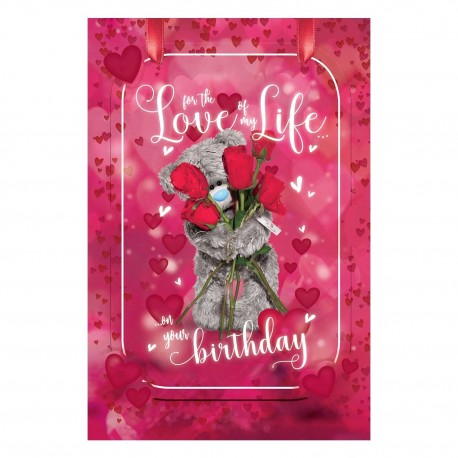 114346 KARNET HOLOGRAFICZNY 3D KARTKA PREZENTOWA FOR THE LOVE OF MY LIFE MGD