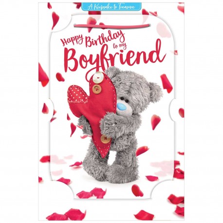 203699 KARNET HOLOGRAFICZNY 3D KARTKA HAPPY BIRTHDAY TO MY BOYFRIEND MGD