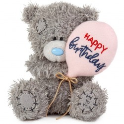 195581 PLUSZOWY MIŚ HAPPY BIRTHDAY Z BALONEM 11CM MGD