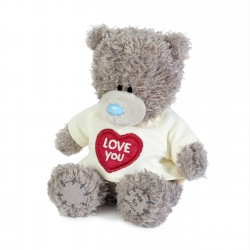 313800 PLUSZOWY MIŚ W KOSZULCE I LOVE YOU 11CM MGD
