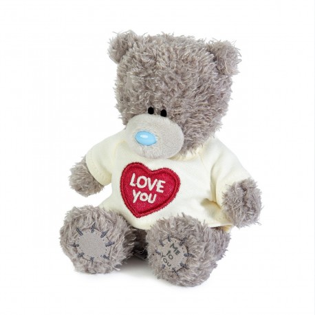 313800 PLUSZOWY MIŚ W KOSZULCE I LOVE YOU 11CM MGD