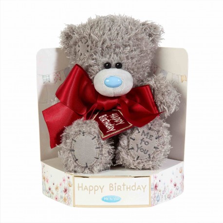 314173 PLUSZOWY MIŚ - HAPPY BIRTHDAY Z KOKARDĄ 18CM MGD