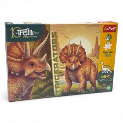16580 TREFL PUZZLE 100 el DINOZAUR TRICERATOPS