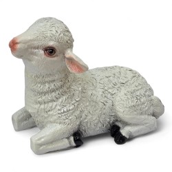 050776 FIGURKA GLINIANA BARANEK WIELKANOCNY 16 CM 7&7