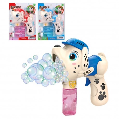 490543 PISTOLET NA BAŃKI MYDLANE PIESEK 2 KOLORY BIGTOYS