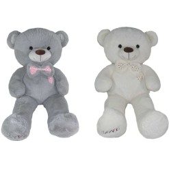 172655 PLUSZOWY MIŚ Z KOKARDĄ 2 KOLORY 75CM SUN-DAY