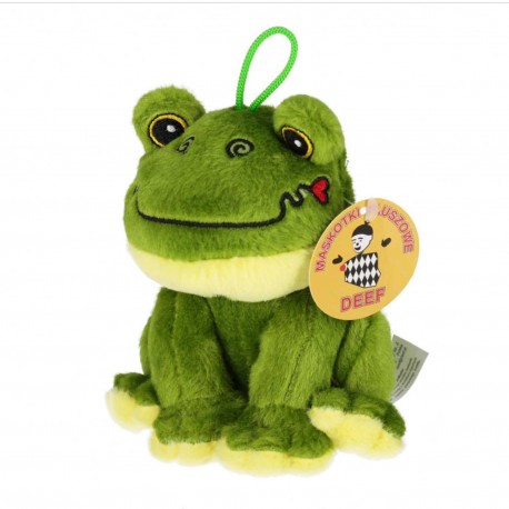 243421 DEEF MASKOTKA PLUSZOWA ŻABA 14 CM