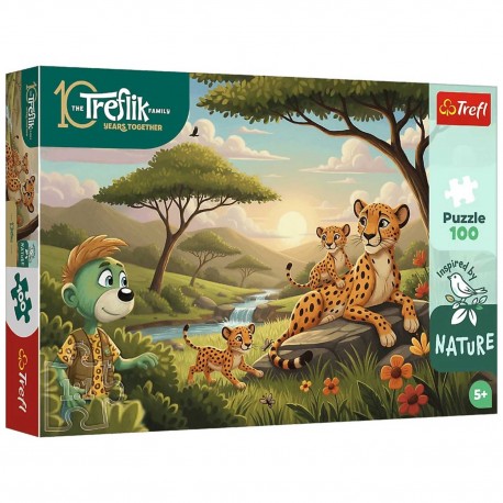 16592 TREFL PUZZLE 100 EL INSPIRED BY NATURE 100 EL. GEPARDY