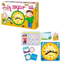 007165 ADAMIGO MÓJ ZEGAR. 3 GRY EDUKACYJNE