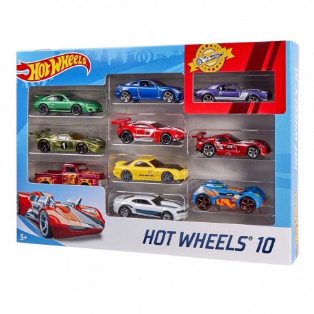548864 HOT WHEELS 10-PAK ZESTAW 10 AUTEK MIX