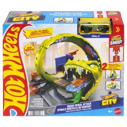 264063 HOT WHEELS CITY ZESTAW ZAKRĘCONY TOR WĘŻA + AUTKO