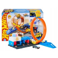 264155 HOT WHEELS CITY ZESTAW POSTERUNEK POLICJI SUPER PĘTLA