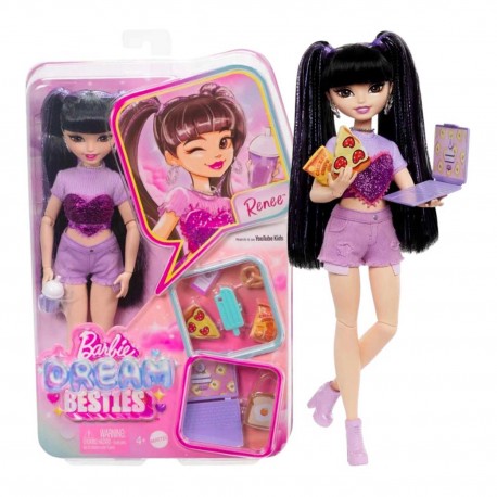 243303 BARBIE DREAM BESTIES LALKA MODOWA RENEE BLOGERKA KULINARNA + AKCESORIA