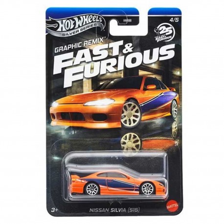 266630 HOT WHEELS NISSAN SILVIA FAST & FURIOUS GRAPHIC REMIX