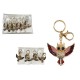498034 BRELOK METALOWY SOWA Z DIAMENCIKAMI 4 KOLORY