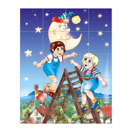 0003983 PUZZLE KLOCKI 20-ELEMENTOWE BAJKI ADAMIGO