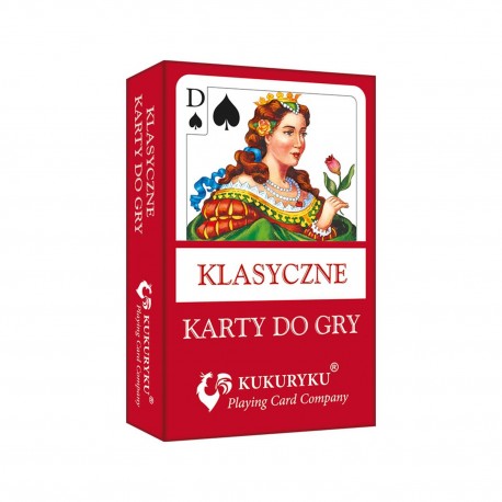 8563438 KARTY DO GRY - 54 LISTKI 2 KOLORY KUKURYKU