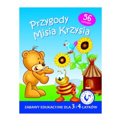 834090 KSIĄŻECZKA Z ZADANIAMI PRZYGODY MISIA KRZYSIA KUKURYKU