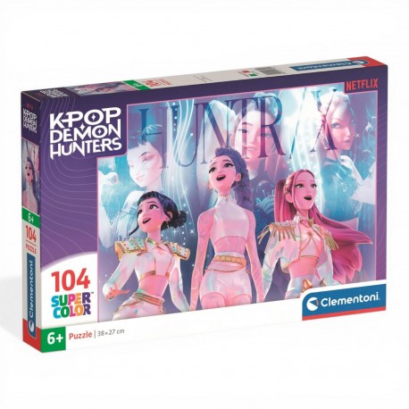 217625 CLEMENTONI PUZZLE 104EL SUPER COLOR K-POP DEMON HUNTERS
