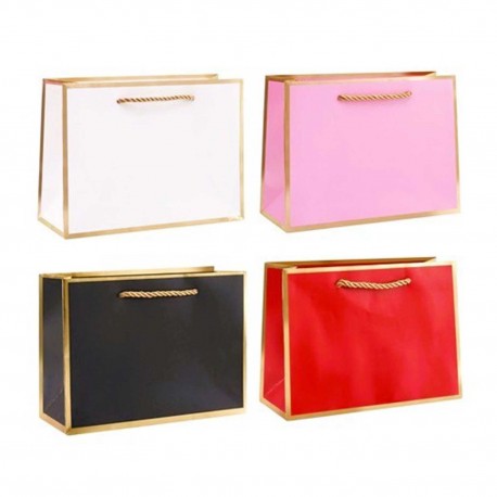 466472 TORBA OZDOBNA TOREBKA UPOMINKOWA L MIX 40x30x12 W&K