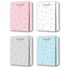 466502 TORBA OZDOBNA TOREBKA UPOMINKOWA S KWIATY MIX 23x17.7x10 W&K