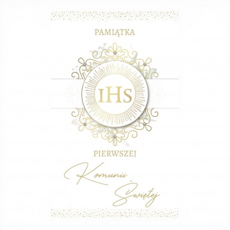 797112 KARNET PAMIĄTKA PIERWSZEJ KOMUNII ŚWIĘTEJ, LUX, ARMIN STYLE