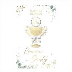 797129 KARNET PAMIĄTKA PIERWSZEJ KOMUNII ŚWIĘTEJ, LUX, ARMIN STYLE