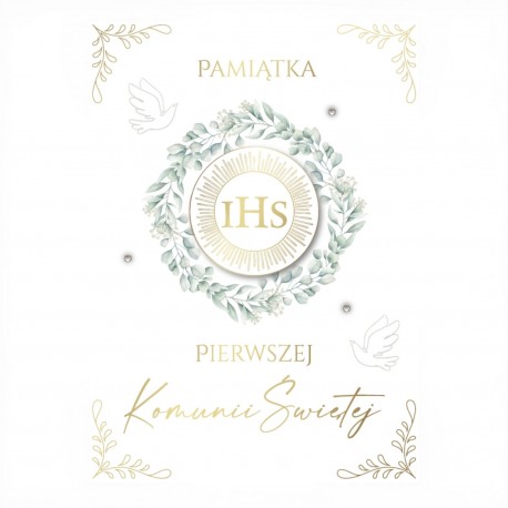 799703 KARNET PAMIĄTKA PIERWSZEJ KOMUNII ŚWIĘTEJ B6 ARMIN STYLE