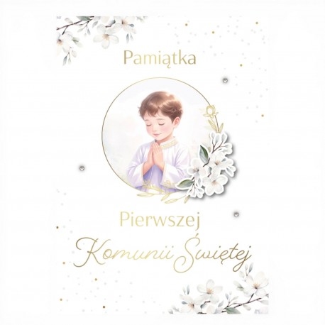 799772 KARNET PAMIĄTKA PIERWSZEJ KOMUNII ŚWIĘTEJ B6 ARMIN STYLE