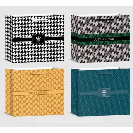 466465 TORBA OZDOBNA TOREBKA UPOMINKOWA M MIX 32x26x11 W&K