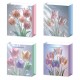 466670 TORBA OZDOBNA TOREBKA UPOMINKOWA L KWIATY MIX 41.5x30x12 W&K