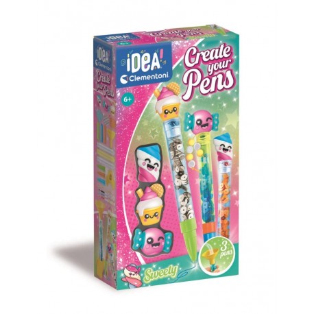 184088 CLEMENTONI MINI FABRYKA DŁUGOPISÓW - SŁODYCZE