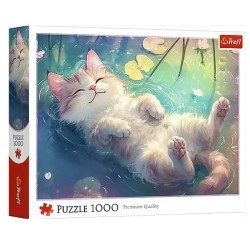 10983 TREFL PUZZLE 1000el. PURRFEKCYJNY RELAKS KOTEK