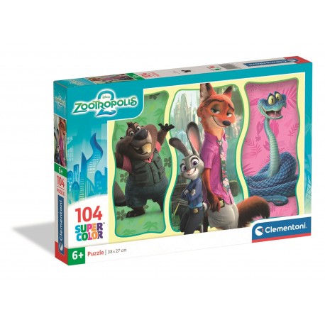 250813 PUZZLE 104 EL. SUPERCOLOR. ZOOTOPIA 2